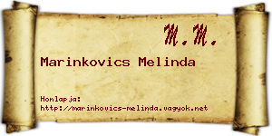Marinkovics Melinda névjegykártya